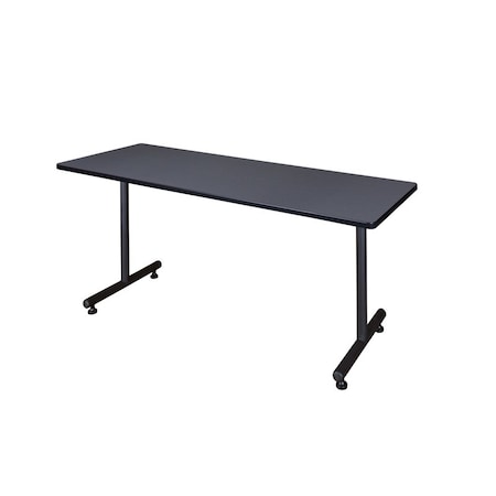 Kobe Rectangle Training Table, 66" W, 29" H, Laminate Top, Gray MKTRCT6624GY
